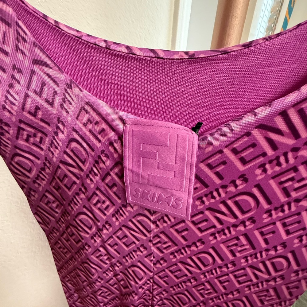 Fendi magenta pink skims dress